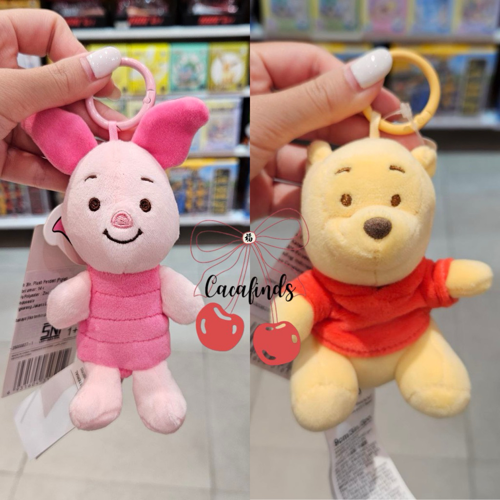 MINISO x Disney‼️Plush Pendant / Gantungan Kunci Boneka Disney Piglet Collections (Piglet / Winnie T