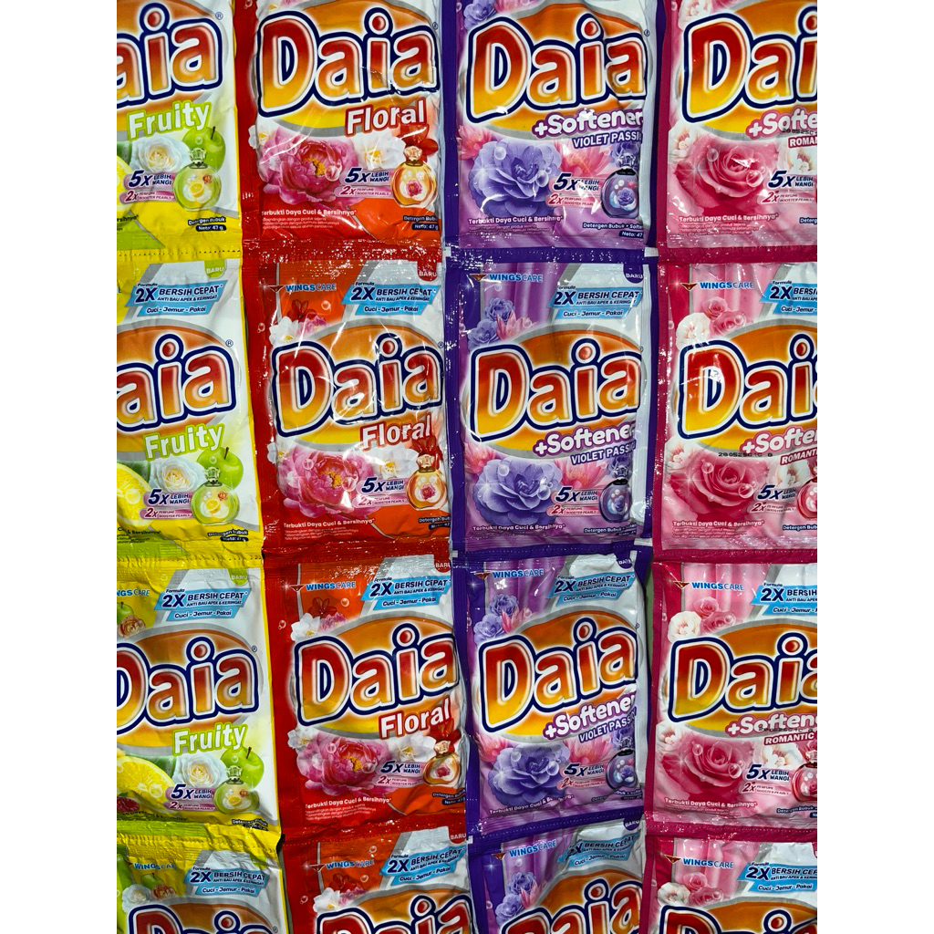 [COD] DAIA Renceng Detergen Bubuk Daia - Daia Sachet Deterjen Bubuk Daia Renteng - Sabun Cuci Pakaia