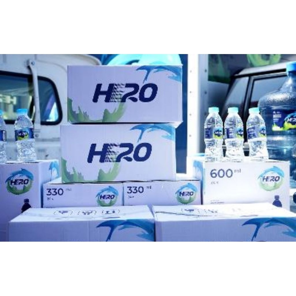 

air minum HE2O kemasan 600ML isi 24botol