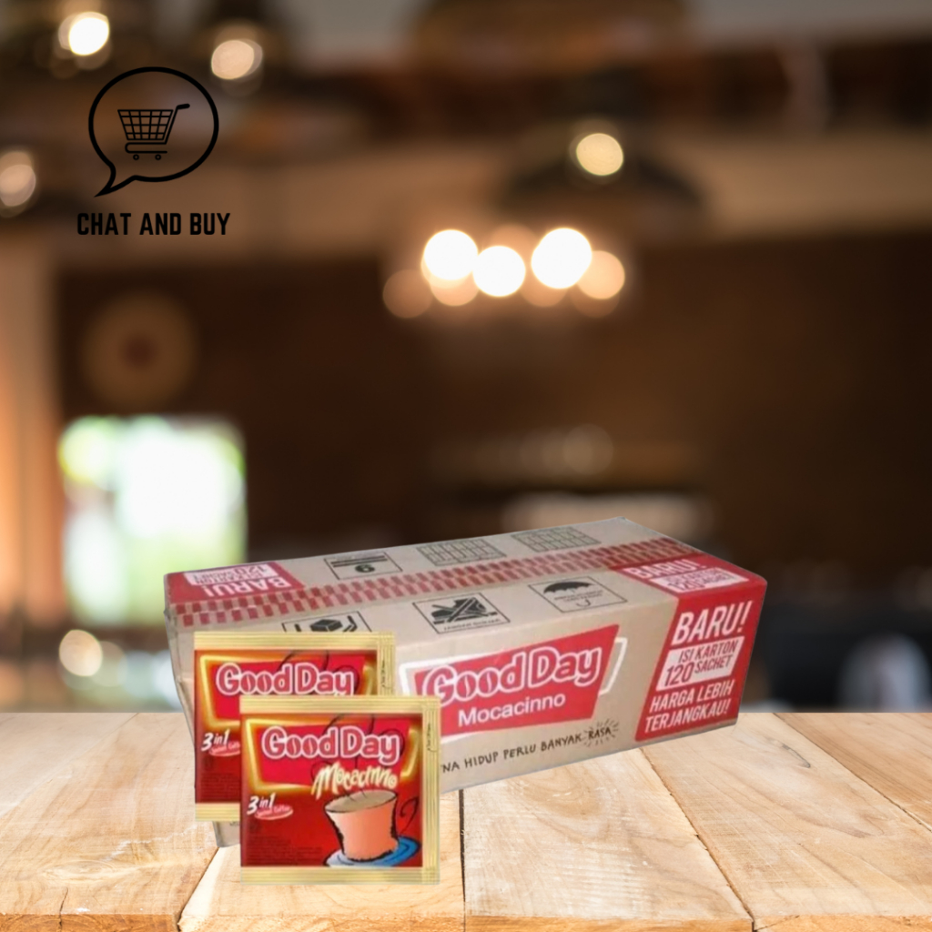 

Good Day Moccacino – Kopi Instan 3in1 Plus Gula 10 Sachet (1 Pack) – Rasa Moka Creamy