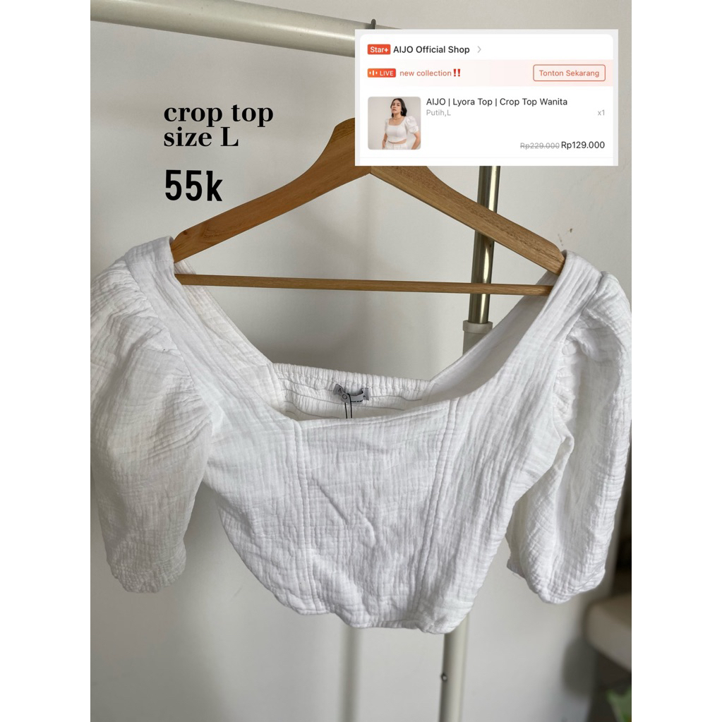 crop top white AIJO