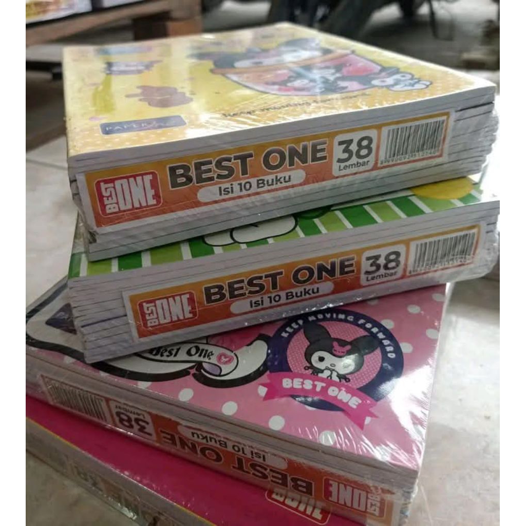 

Buku tulis Best One 38 lembar /1 pack isi 10pcs Promo