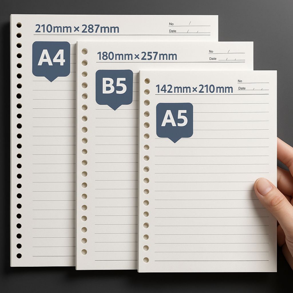 

Isi (50) Lembar Binder Loose Leaf A4 B5 A5 Kertas Binder Bahan Book Paper Refill Kertas