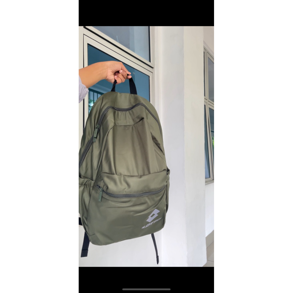 Lotto Elfri Backpack Baru Warna Olive