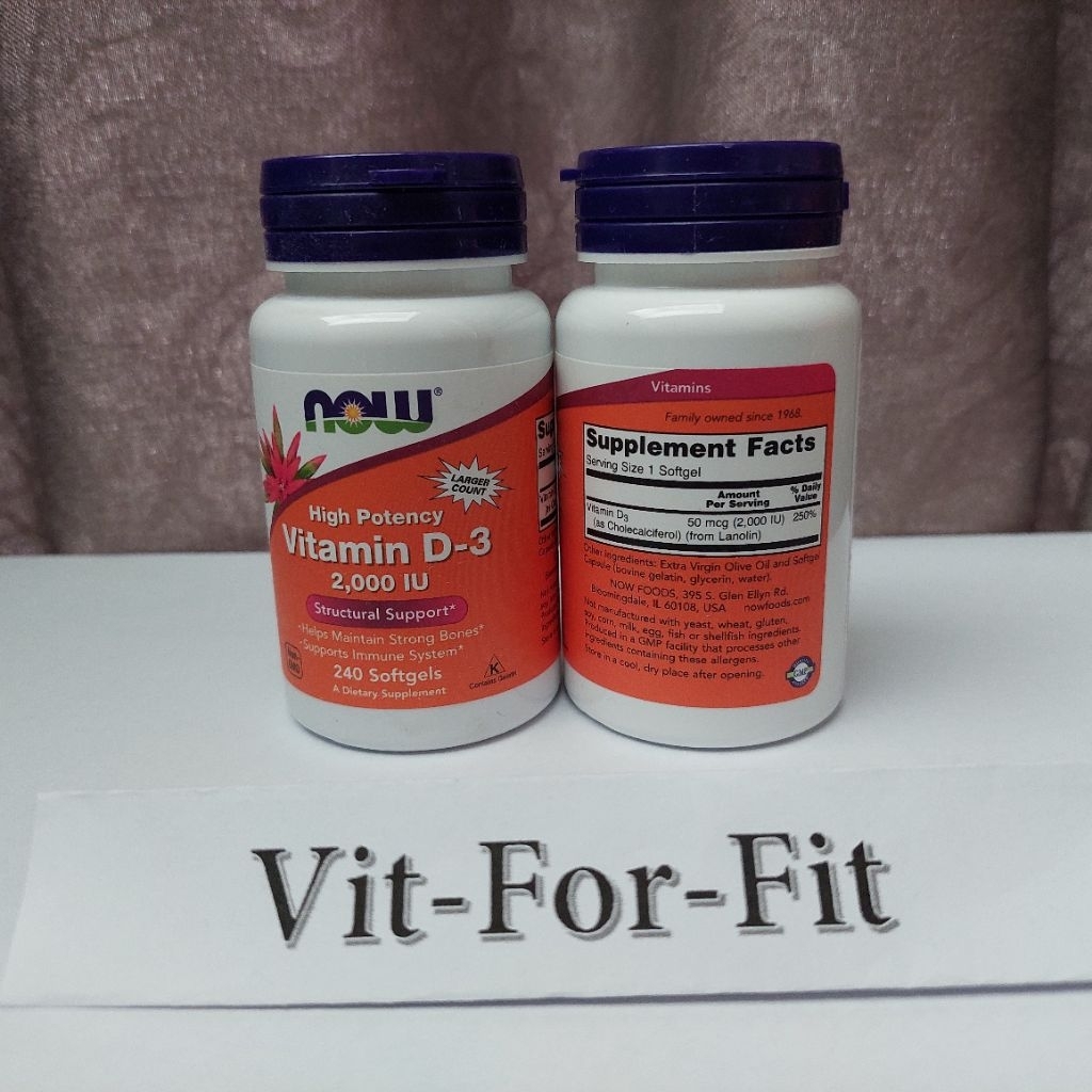 Now D3 2000 iu || D3 2000iu || D-3 2,000 iu || 240 softgels