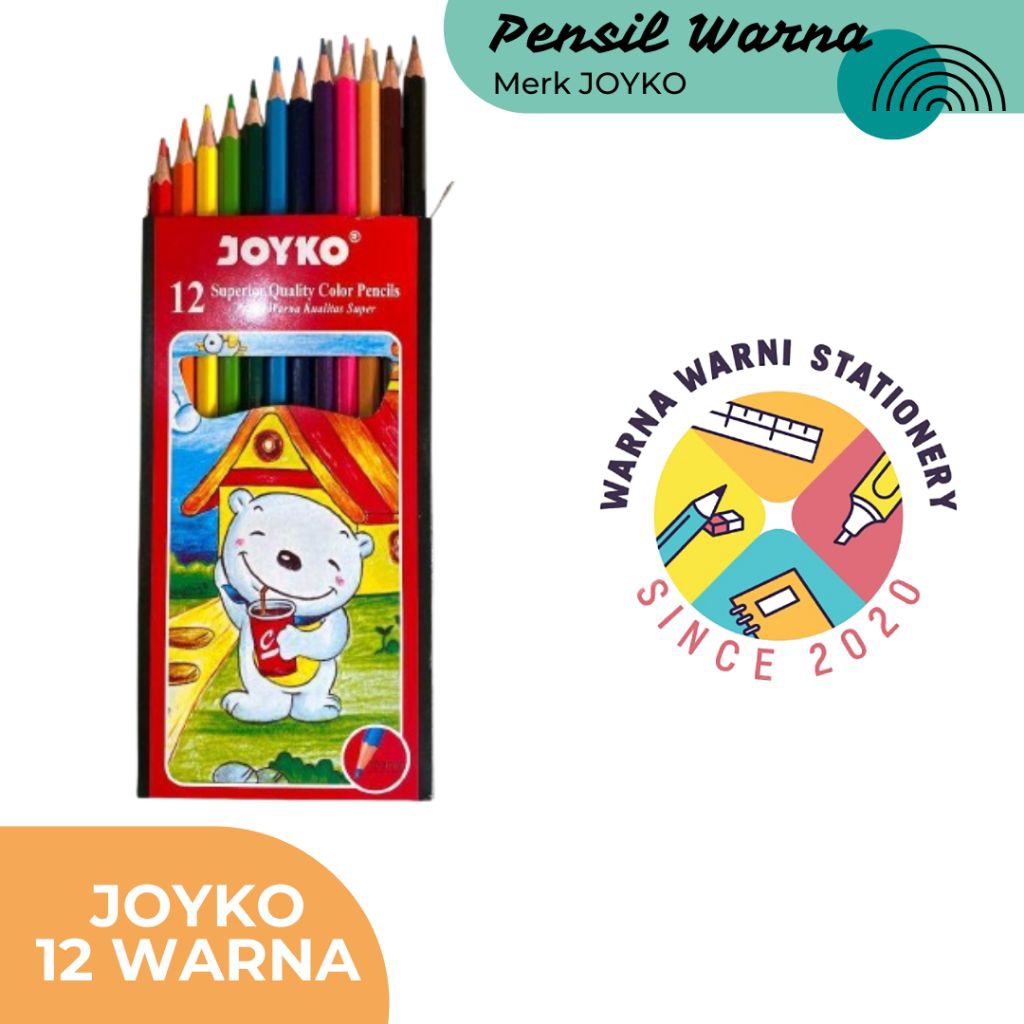 

Pensil Warna | Joyko | 12 warna | CP-12 PB