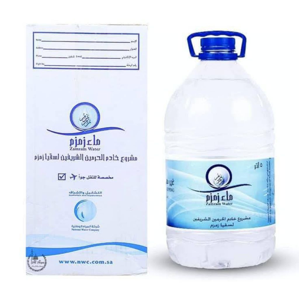 

Air zam zam water asli botol kemasan 80ml original impor arab