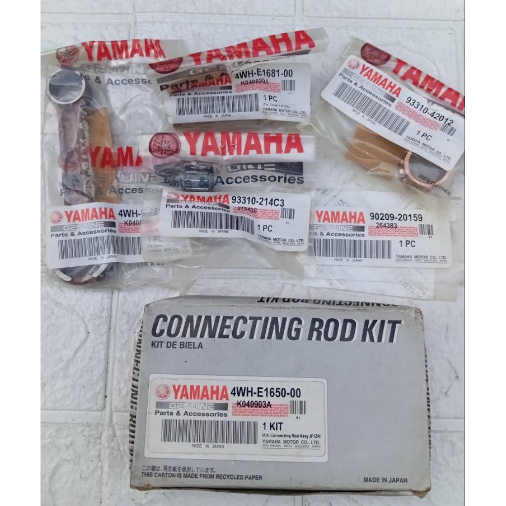 Connecting rod kit stang seher piston Yamaha Fizr F1zr SS2 original Japan 4WH-E1650-00