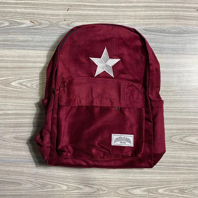 TAS RANSEL SEKOLAH STAR CORDUROY BACKPACK CORDUROY PRIA WANITA || TAS LAPTOP CORDUROY
