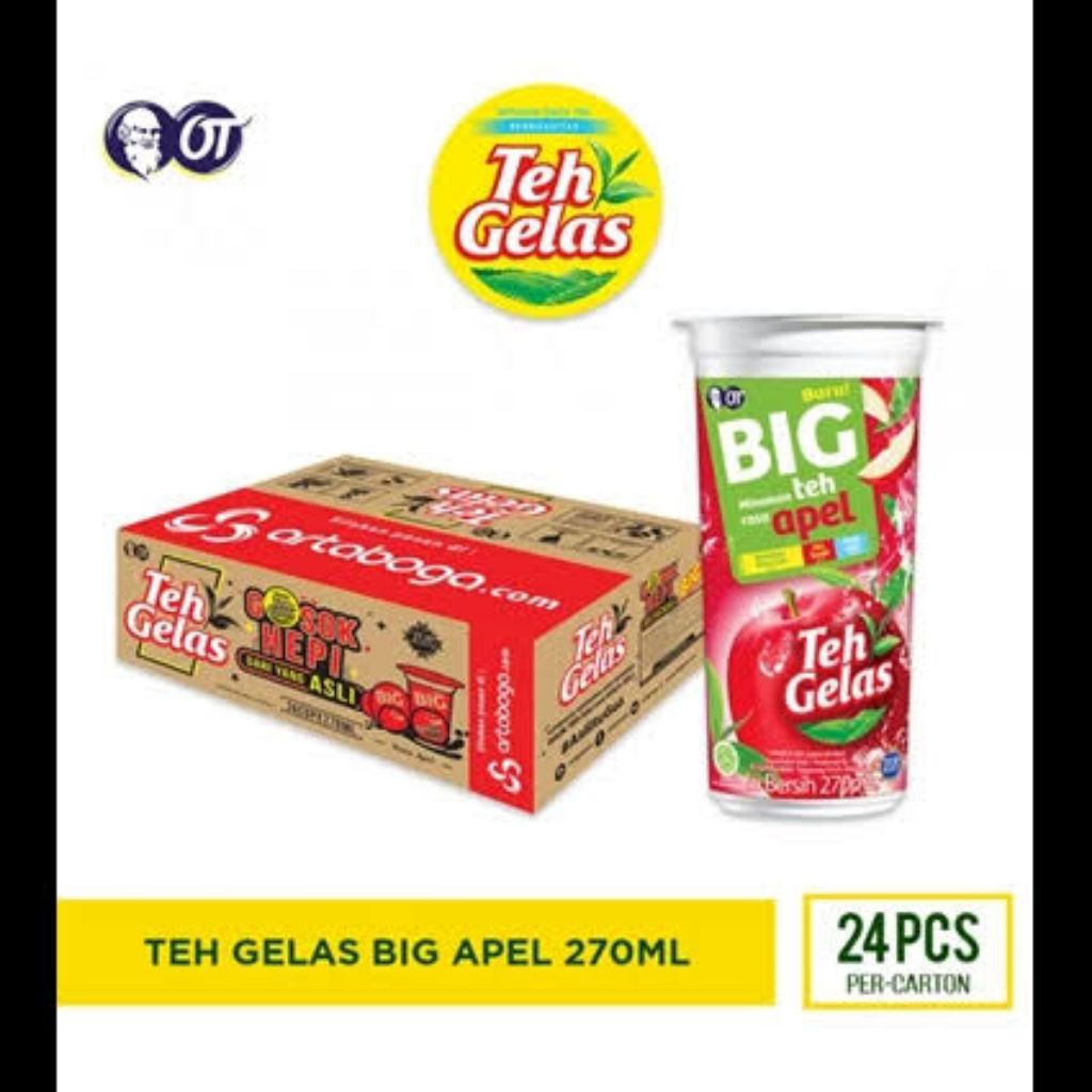 

1 DUS TEH BIG GELAS CUP ORIGINAL NETTO 24 PCS X 160 ML