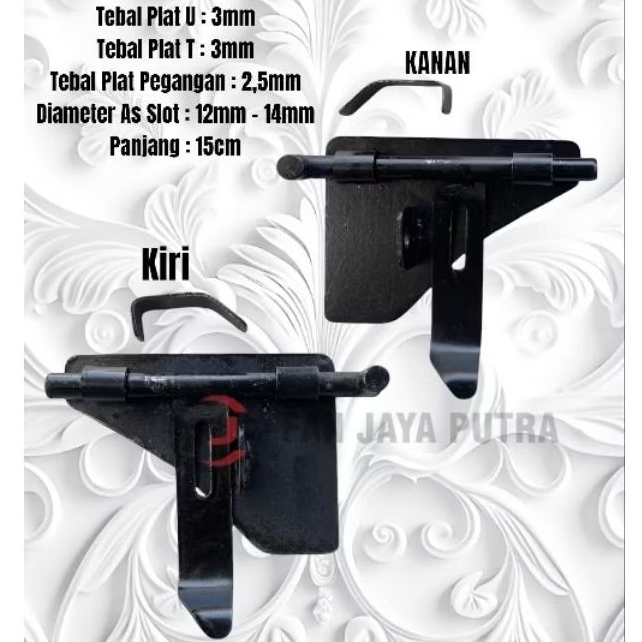 Grendel Slot Samping Model Pistol | Grendel Samping Pintu Besi Pintu Kayu