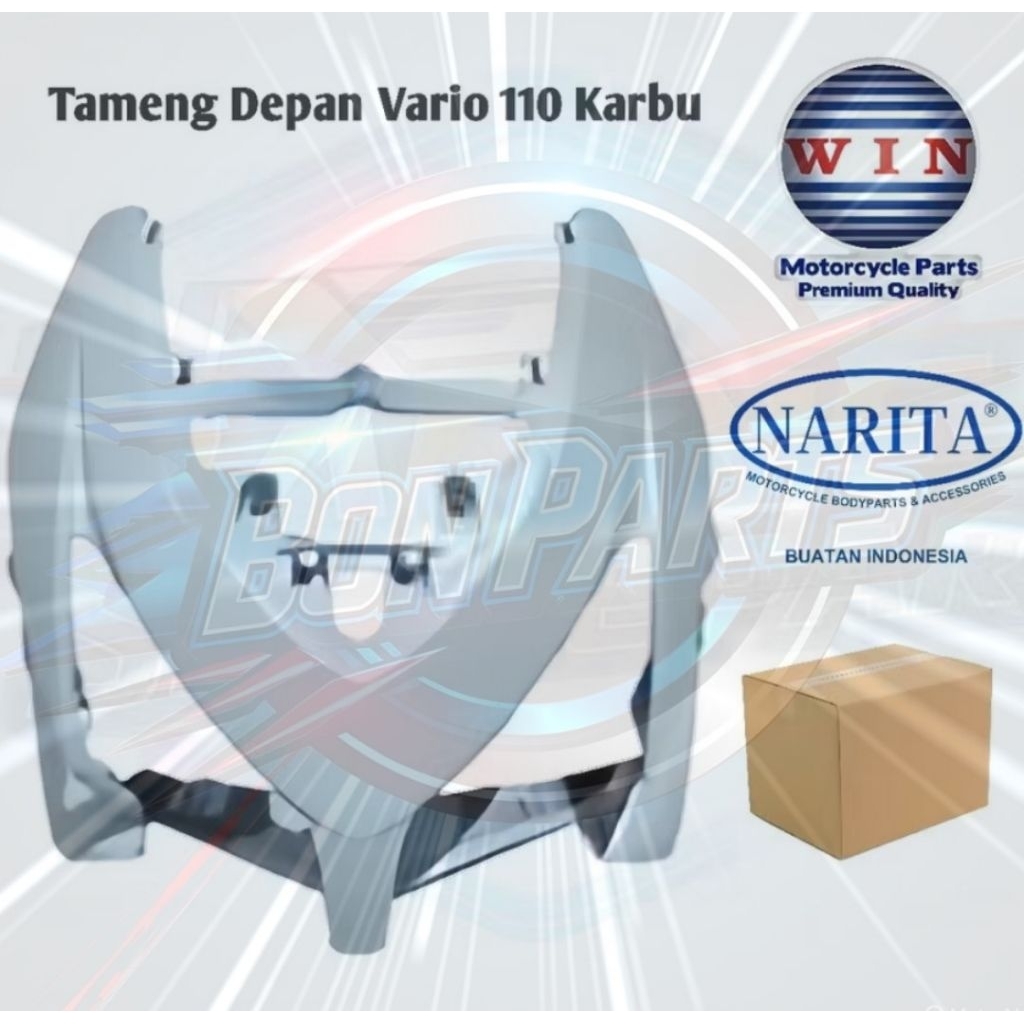 cover body halus vario 110 karbu warna putih
