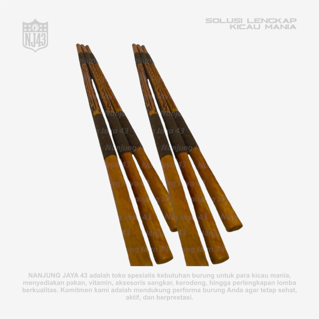 Tangkringan Sangkar Burung Kacer/Anis Ebod Jaya Cokelat: Elegan & Nyaman