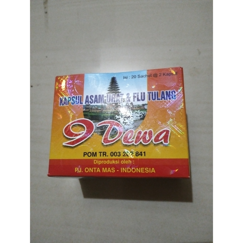 9 Dewa Kapsul Asam Urat & Flu Tulang 9DEWA/DWk