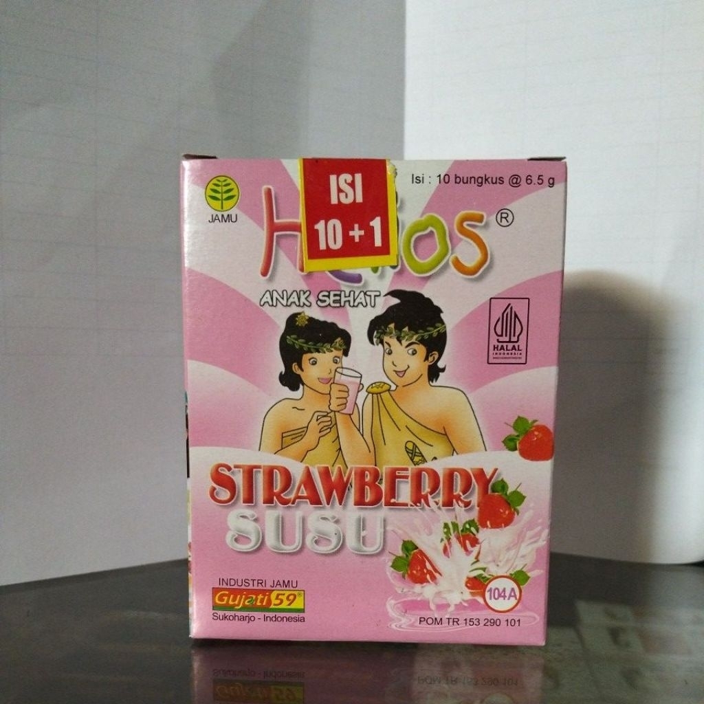 

Helios anak sehat rasa strawberry susu