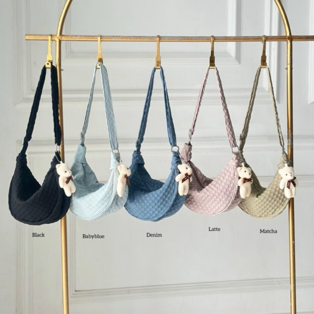 ROSE slingbag Free charm bear | TAS SELEMPANG by roetoe