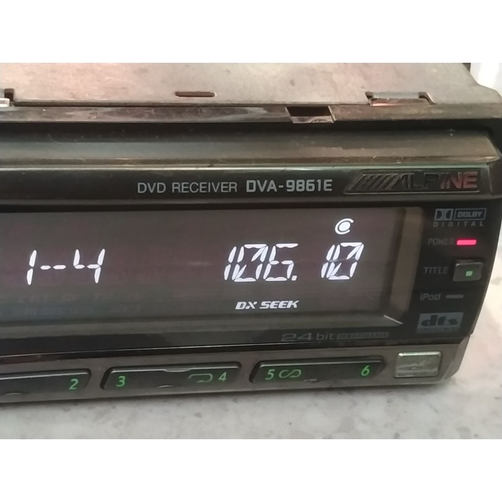 head unit alpine dvd 9861