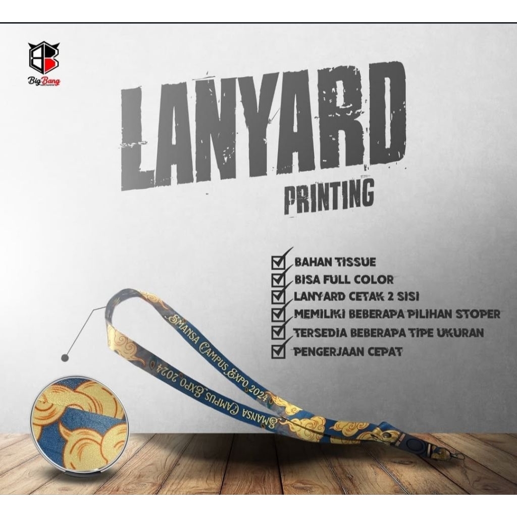 

Lanyard Printing custom| bisa request desain atau desain bisa disesuaikan dengan permintaan