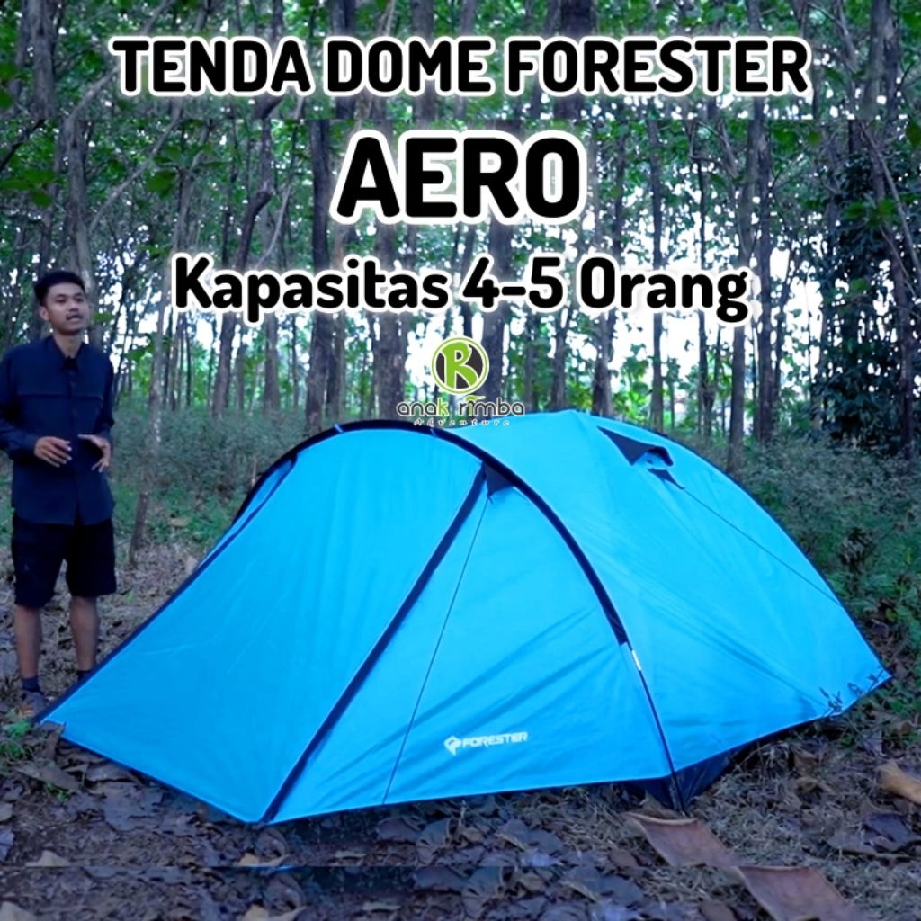 TENDA DOME AERO TDF 008 FORESTER KAPASITAS 4 ORANG SEPERTI BORNEO DAN JAVA 4