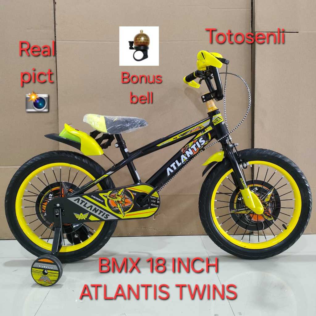 SEPEDA ANAK LAKI LAKI BMX 18 INCH ATLANTIS TWINS SEPEDA ANAK BMX 18 INCH