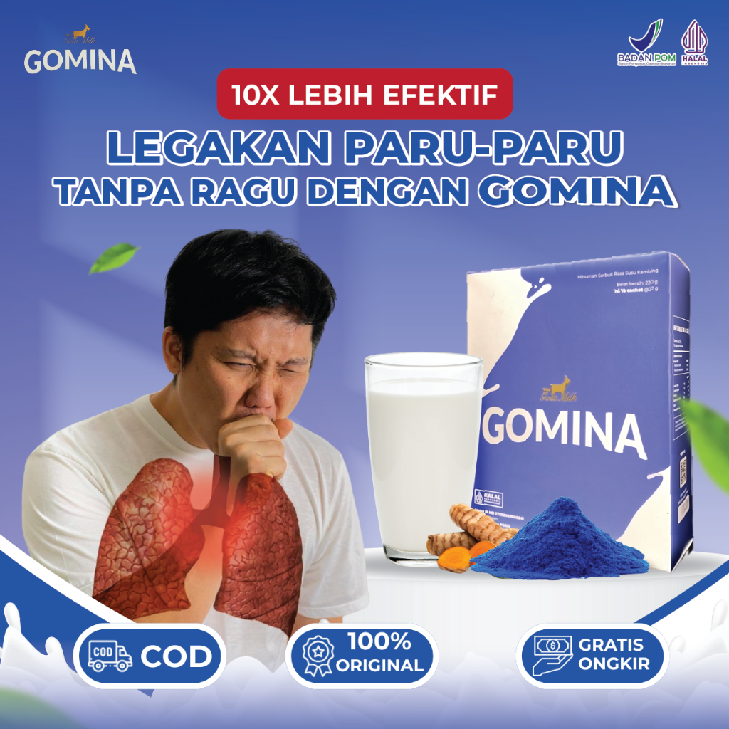 

Gomina Susu Kambing - Bantu Atasi Sesak Nafas dan ASMA - Susu Kambing Etawa 100% Original