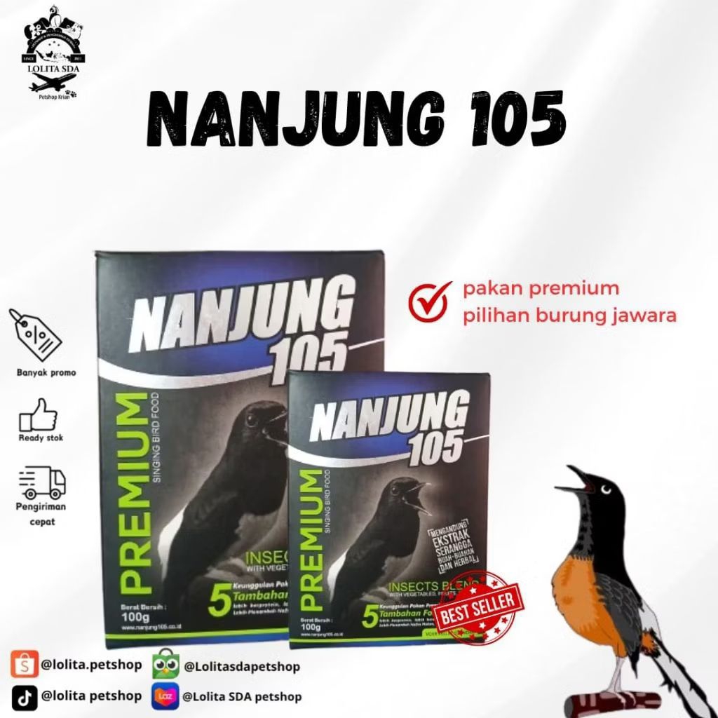 Voer burung Voer nanjung 105 500gr