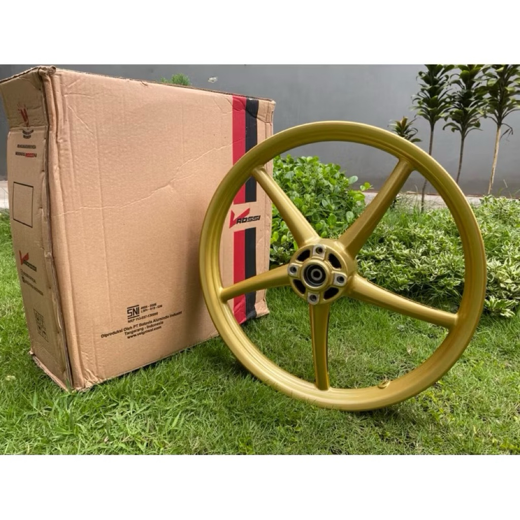 VELG VROSSI COPY RCB DEPAN VELG PALANG BINTANG V ROSSI VROSSI COPY RCB DEPAN 160 ring 17 GOLD