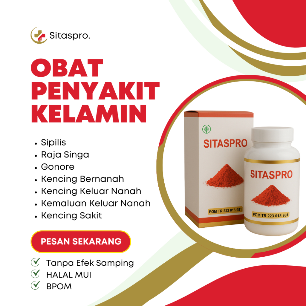 ORIGINAL Obat Sipilis Gonore Kencing Nanah Herbal Sudah BPOM Sitaspro