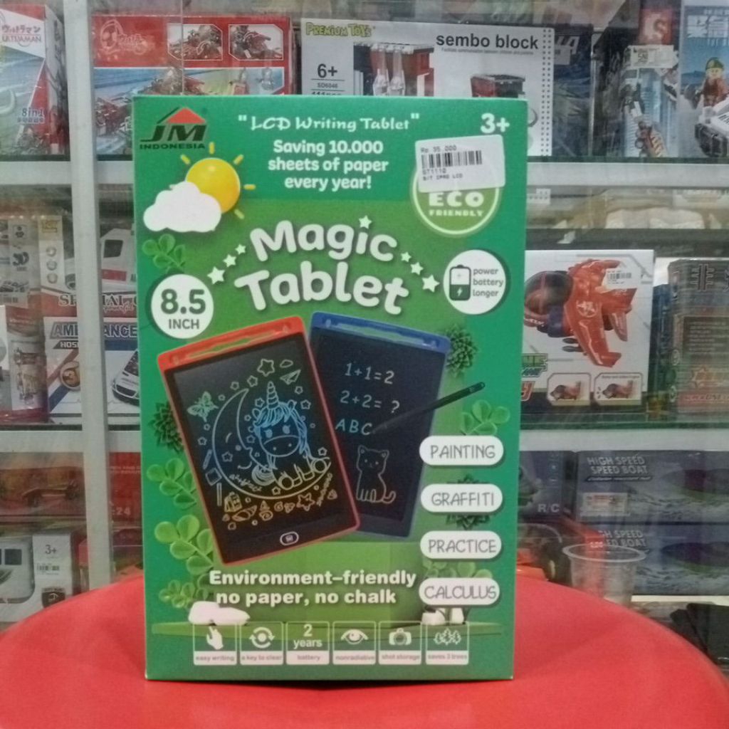 Mainan Anak Edukasi Mainan iPad LCD Magic Tablet