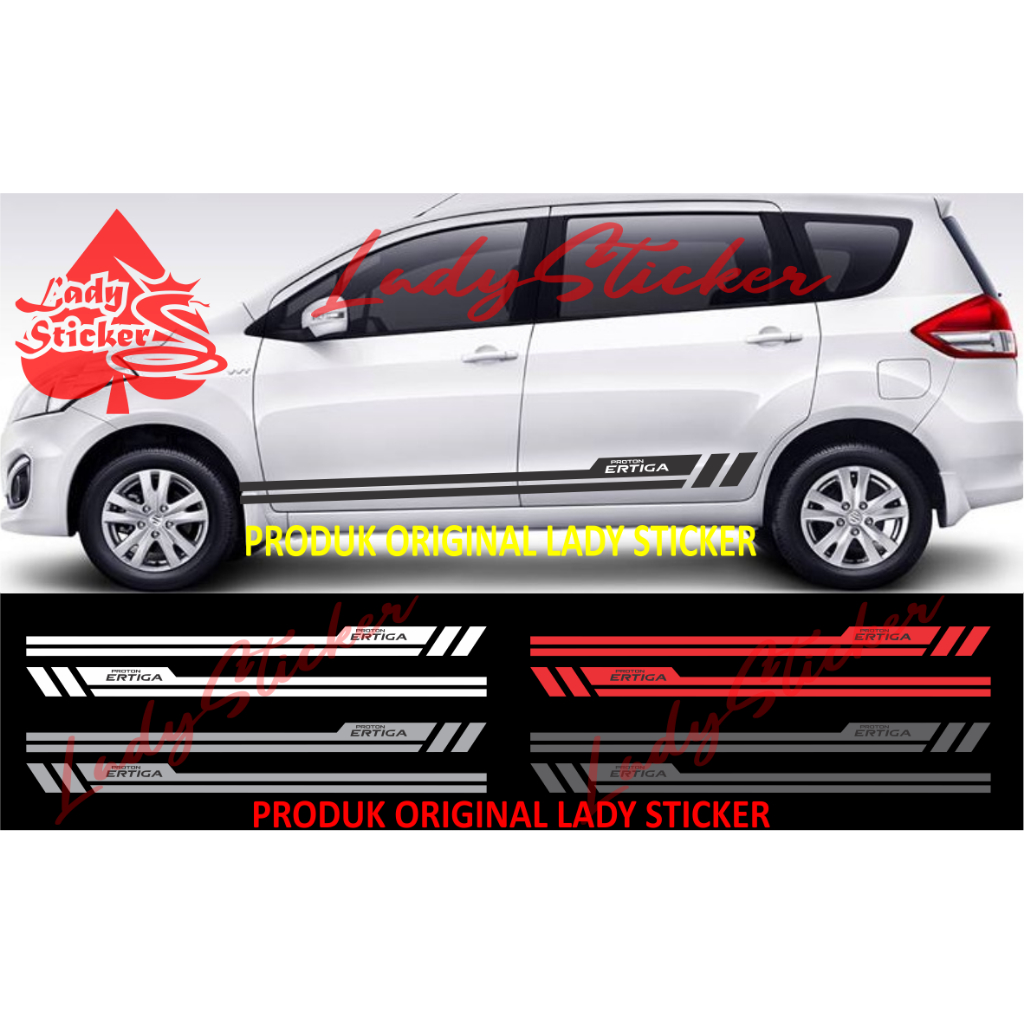 Cutting sticker mobil ertiga sticker stiker mobil proton ertiga