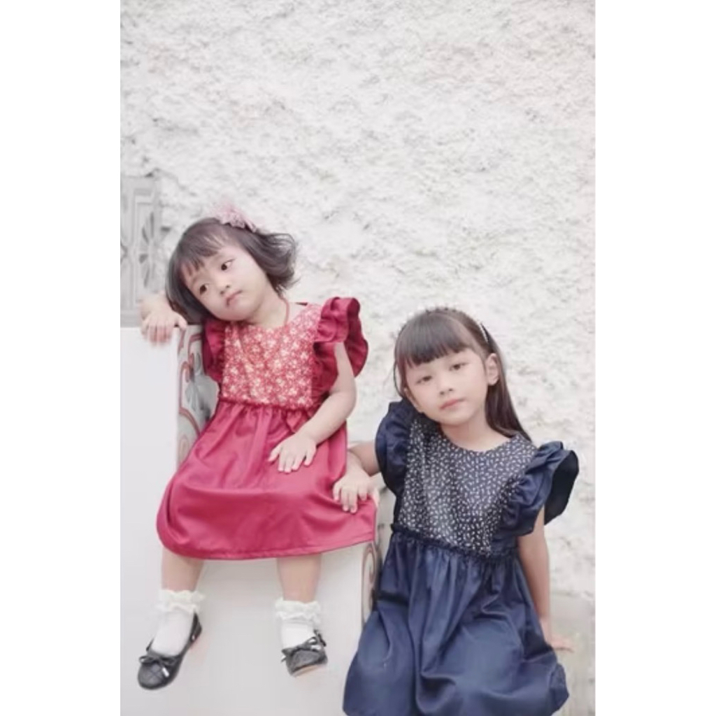 Flora Dress - Dress Anak Lucu - Dress Katun Toyobo