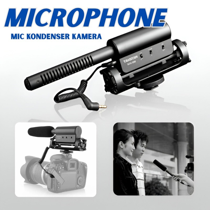 Takstar Mikrofon Kondenser Kamera Mic