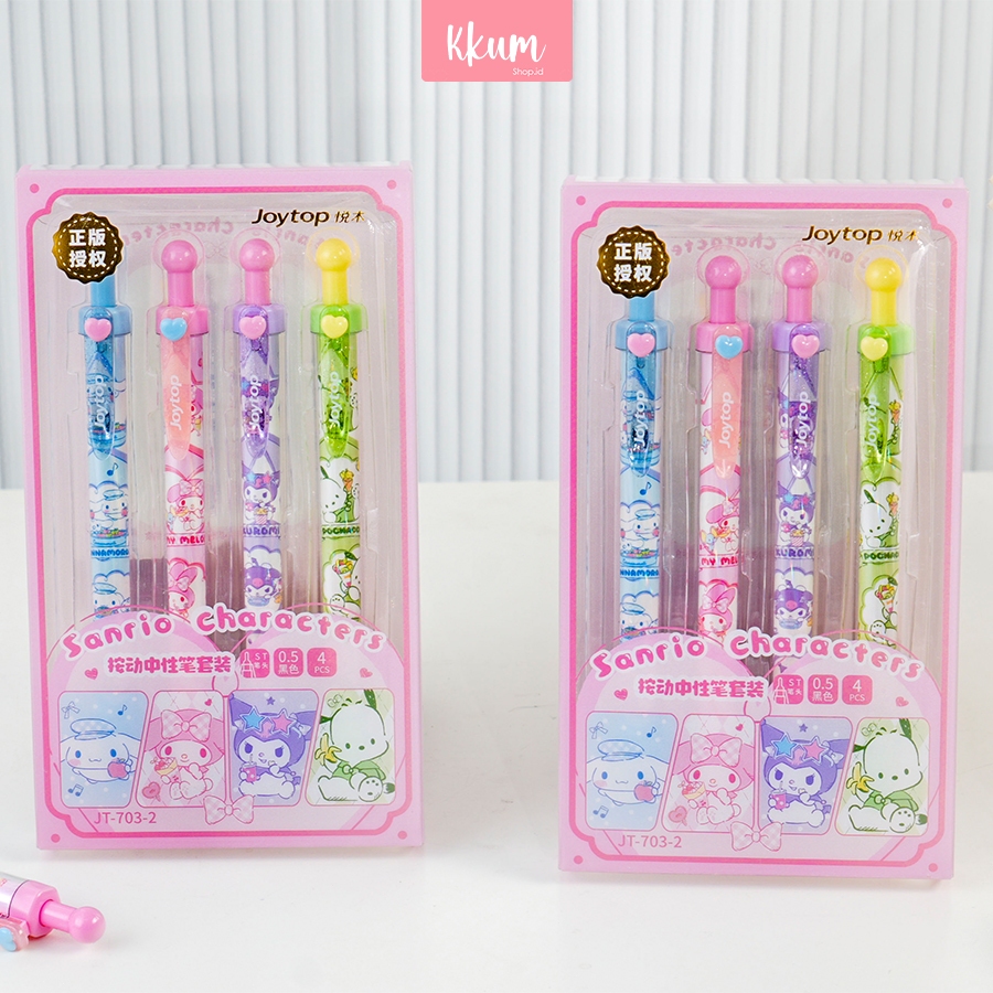 

Pulpen Set 4Pcs Black 0.5mm / 1 Set Isi 4PCS Pulpen