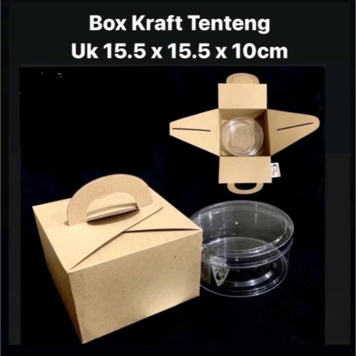 

Box Kraft Tenteng Box Hampers Parcel Ukuran 15.5x15.5x10cm Isi 10pcs