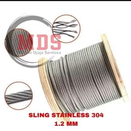 sling stainless 1.2mm / seling stainless 1.2mm / kawat sling stainless Steel 1.2mm / kawat seling st