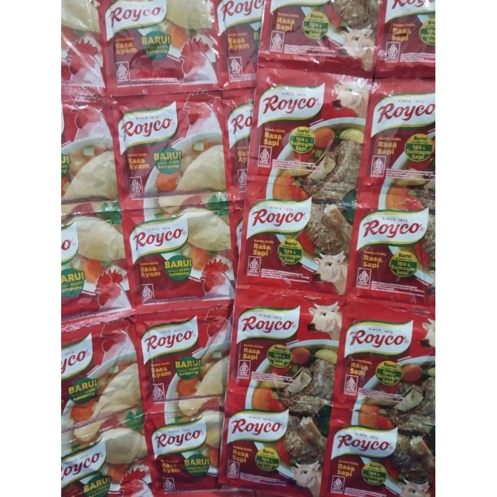 

Royco penyedap rasa Ayam dan Sapi isi 12 pcs