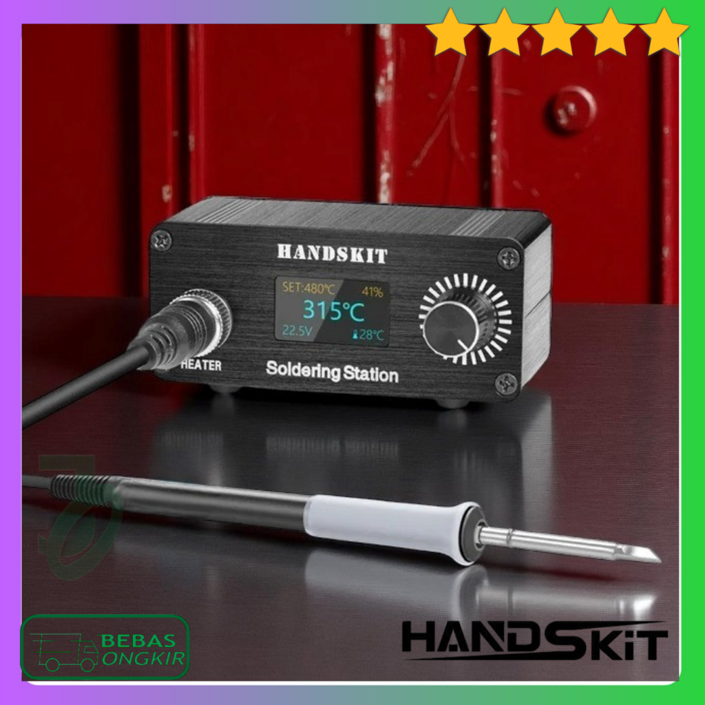 Solder Station Adjustable Temperature Anti Static OLED 72W Handskit T12D