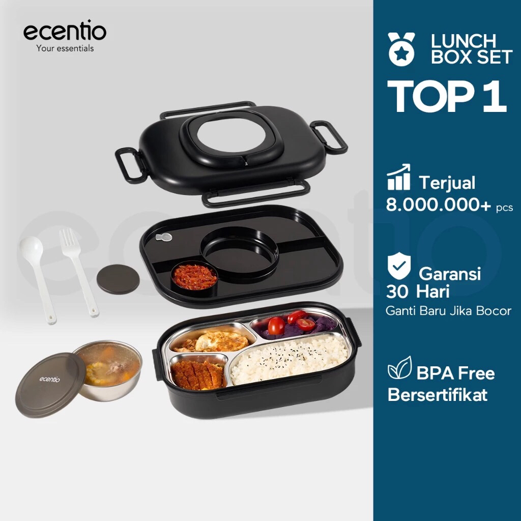 ECENTIO STAINLESS STEEL LUNCH BOX
