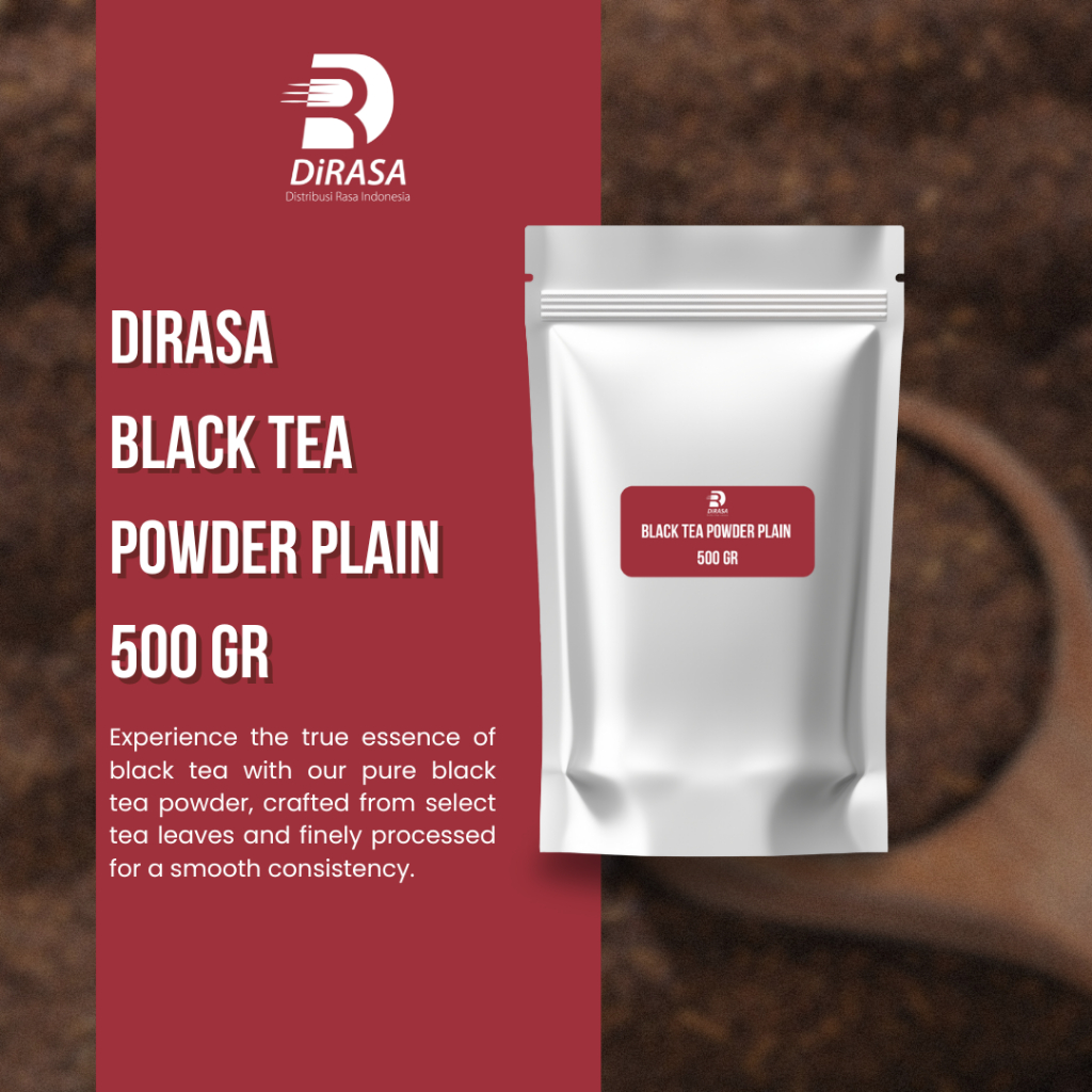 

DiRASA - Black Tea Powder Plain 500 gr Untuk Bisnis HORECA/Barista/Bartender/Mixologist