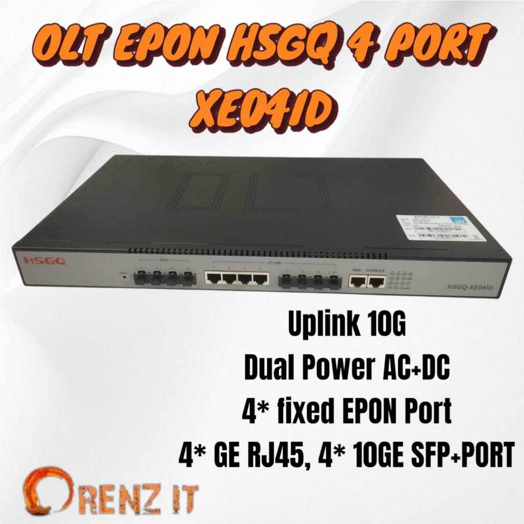 OLT EPON HSGQ Xe04ID / E04ID dual power