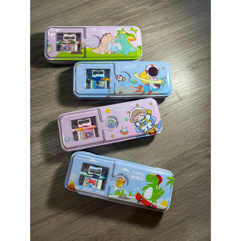 

kotak pensil set kaleng 2 tingkat