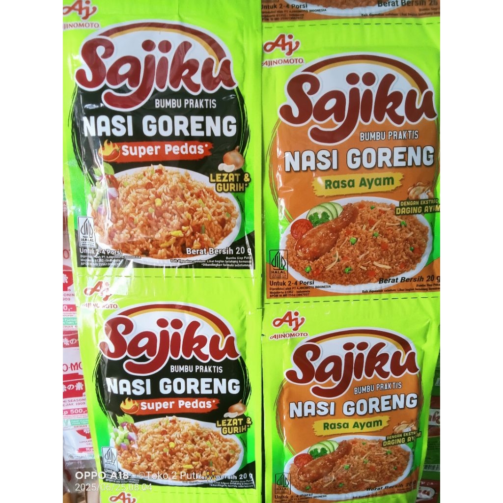 

SAJIKU BUMBU praktis NASI GORENG Rasa Ayam ECER