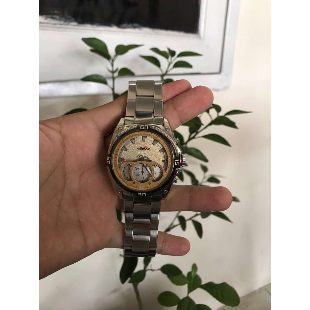 Jam tangan second original ELLESSE CRONO 03-0534 RARE ITEM