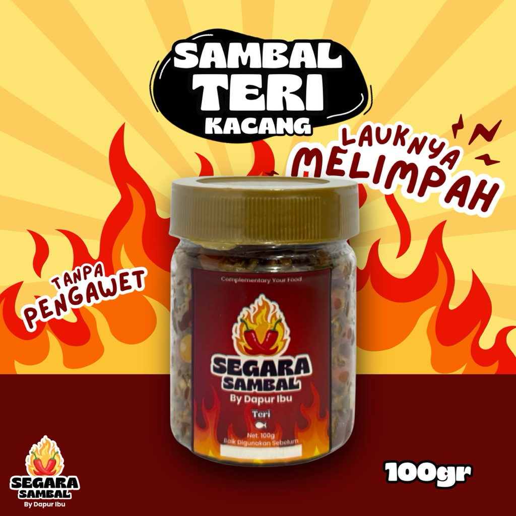 

Segara Sambal-Sambal Teri Kacang-Sambal Kemasan Siap Saji
