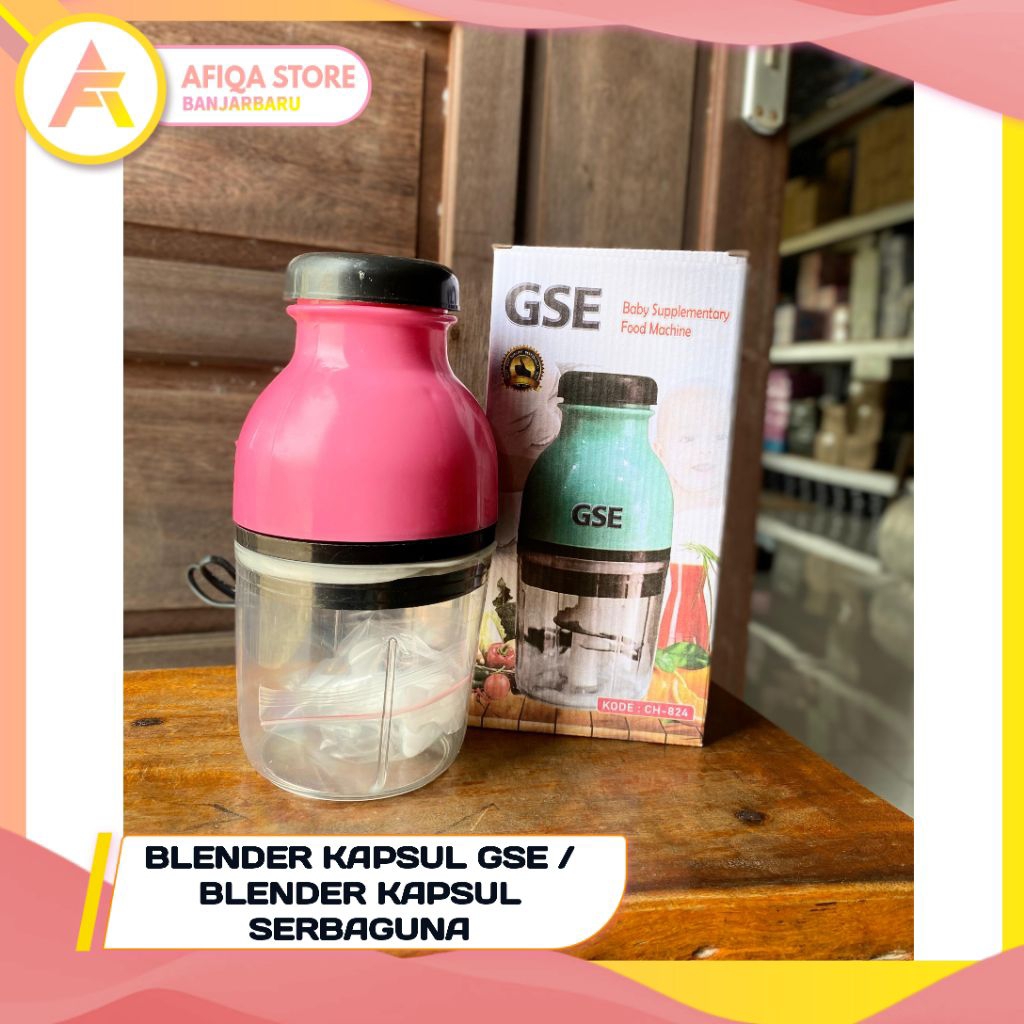BMW Blender Kapsul 4 Mata Pisau / Blender Capsule Serbaguna GSE / Chopper BMW 200 Watt Model Kapsul