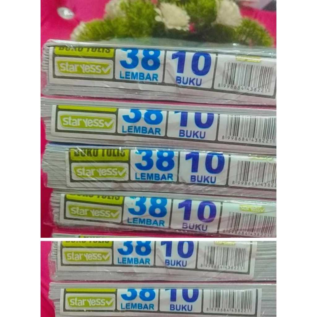 

[ATMS] JUAL 10 BUKU TULIS STAR YES ( 1 PAK ISI 10 BUKU) KUALITAS BAGUS DAN HARGA MURAH