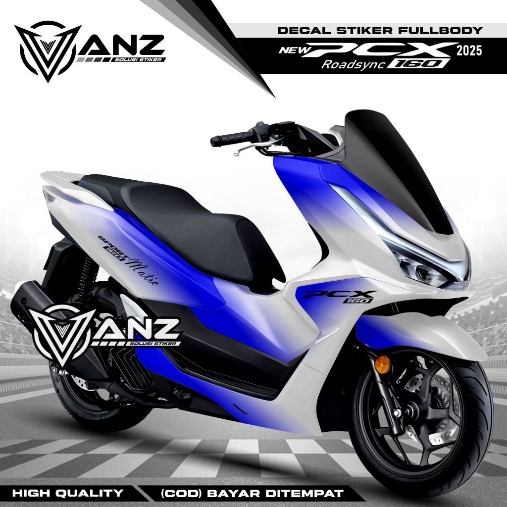 Decal stiker  Motor PCX 160 New 2025 Stiker List Body Honda Pcx160 Cutting Sticker Variasi Terbaru