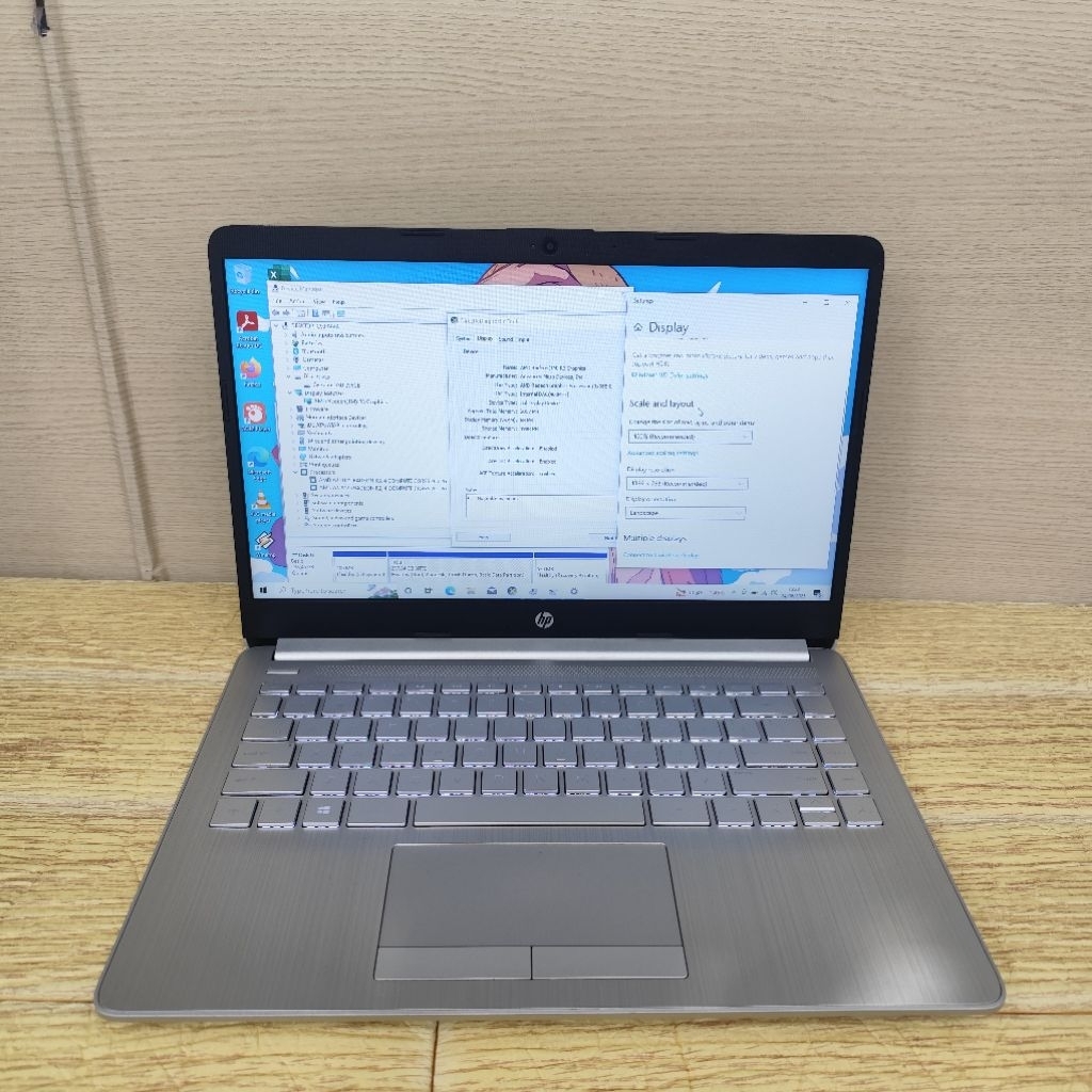 Laptop Second HP 14s-dk0073au Amd A4-9125 Ram 8gb Ssd 256gb Hd