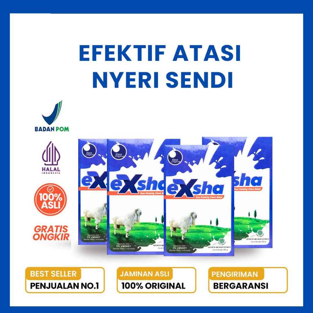

Bundling x4 Exsha Susu Kambing Efektif Atasi Nyeri Sendi 200grm