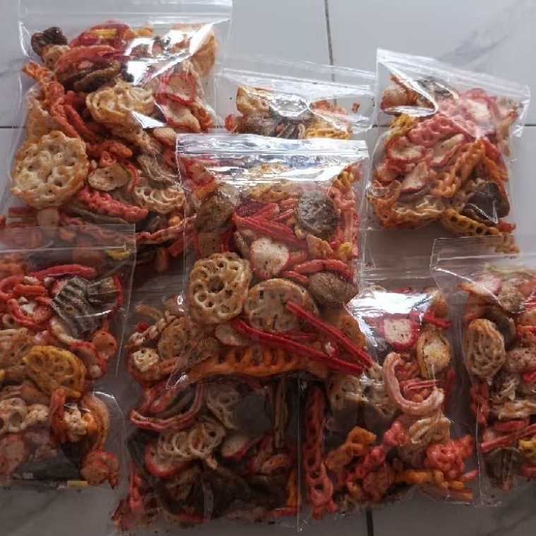 

kerupuk seblak campur